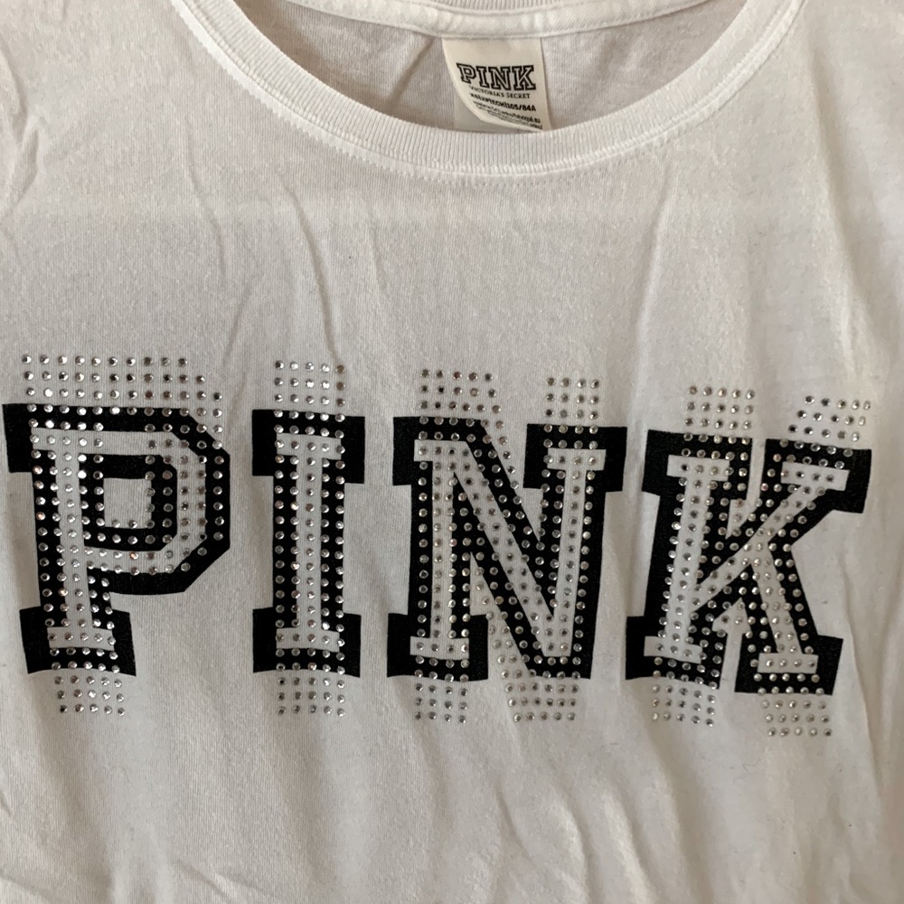 Victoria’s Secret PINK white t-shirt XS
